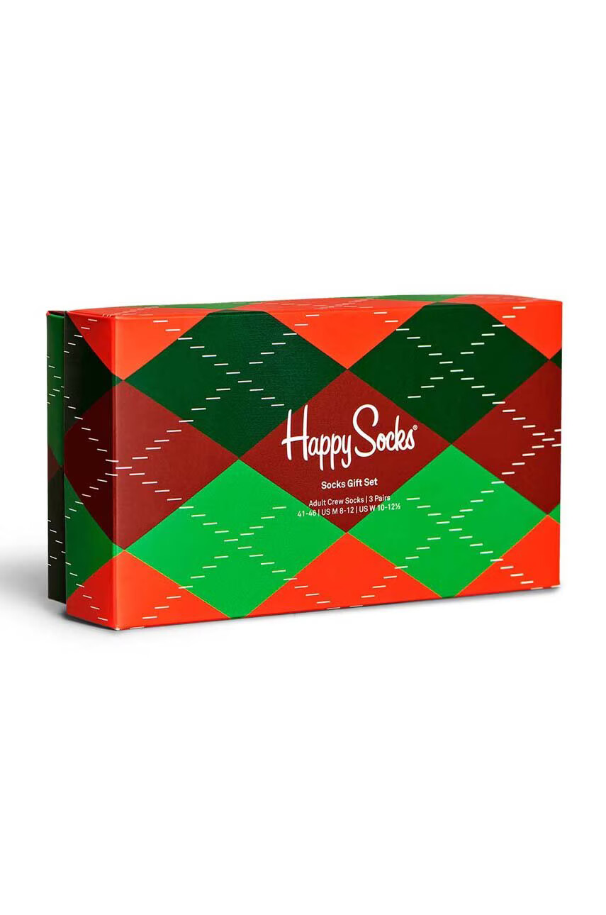 Happy Socks Чорапи Holiday Classics (3 чифта) - Pepit.bg