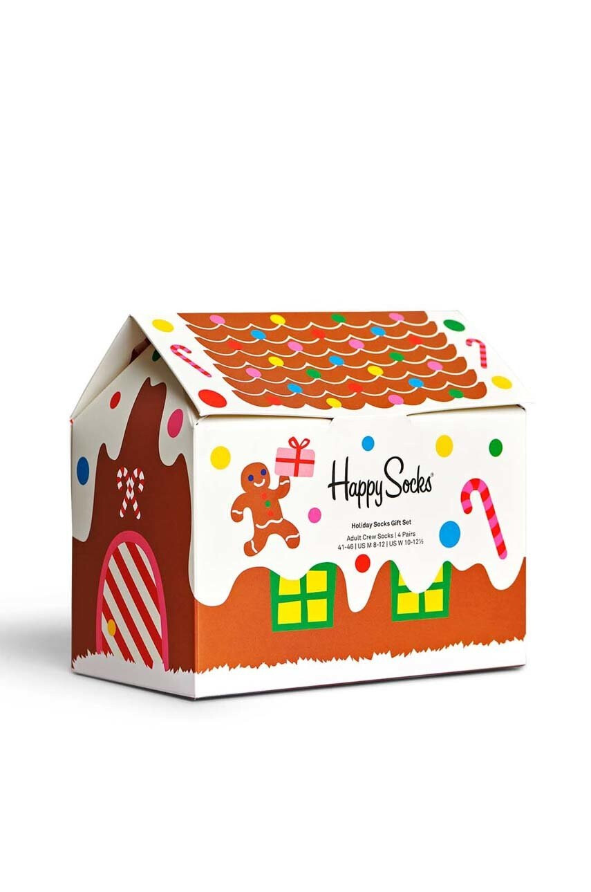 Happy Socks Чорапи Holiday Time Gift (4 чифта) - Pepit.bg