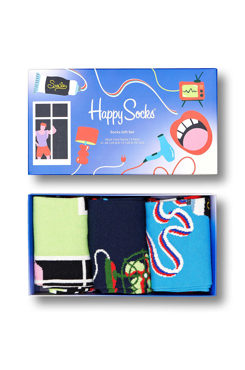 Happy Socks Чорапи Home Edition (3 чифта) - Pepit.bg