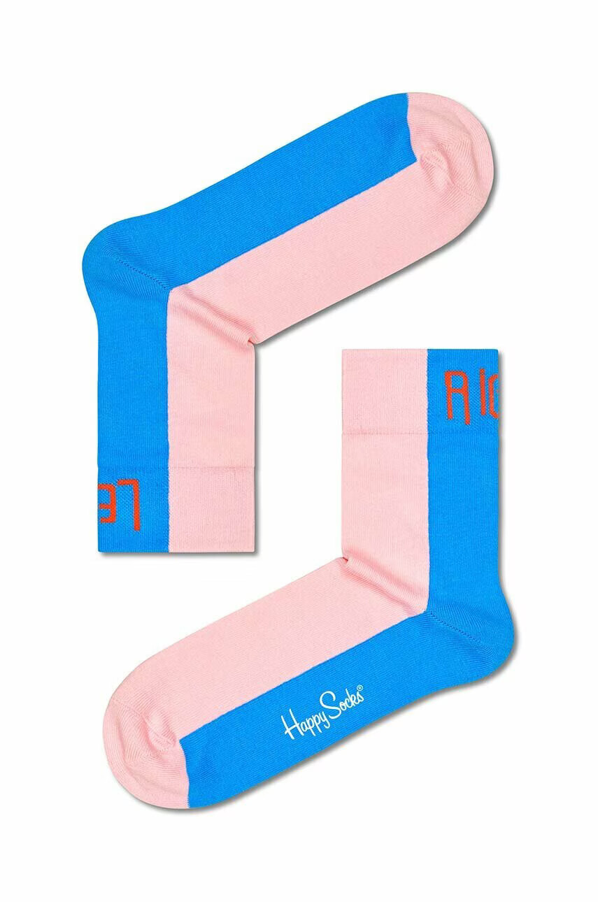 Happy Socks Чорапи Light Pink Wrong Direction - Pepit.bg