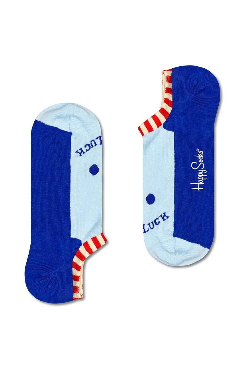 Happy Socks Чорапи Lucky No Show Sock в синьо - Pepit.bg