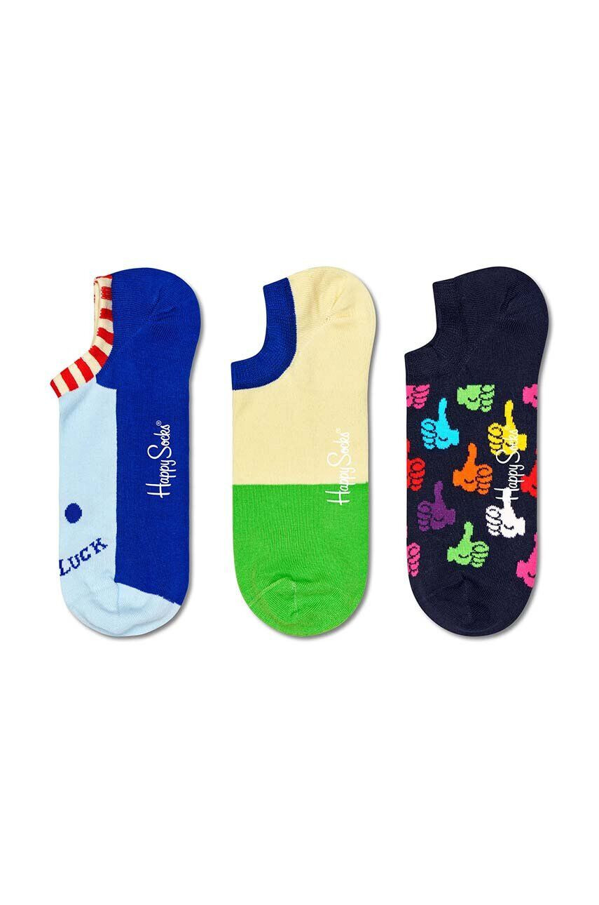 Happy Socks Чорапи Lucky No Show Sock (3 чифта) - Pepit.bg