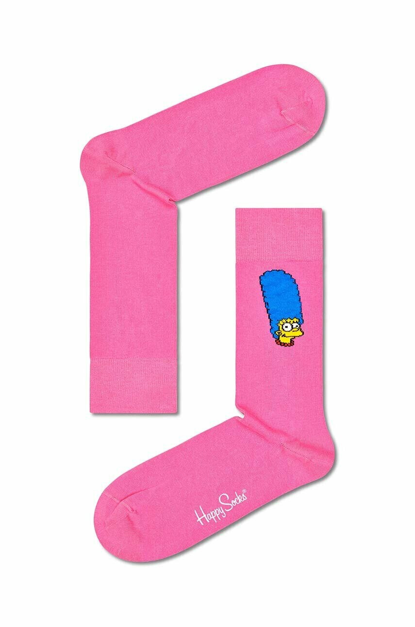 Happy Socks Чорапи Marge в розово - Pepit.bg