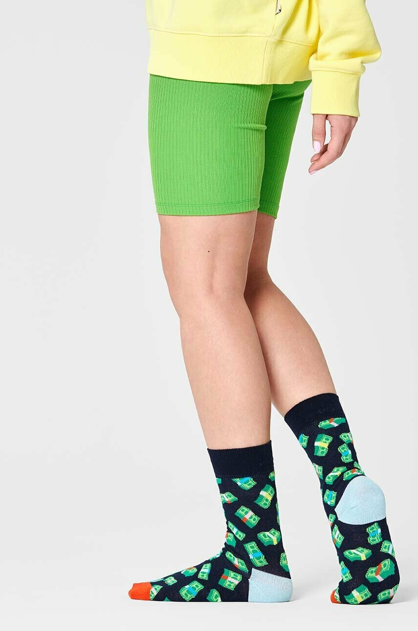 Happy Socks Чорапи Money Money в тъмносиньо - Pepit.bg