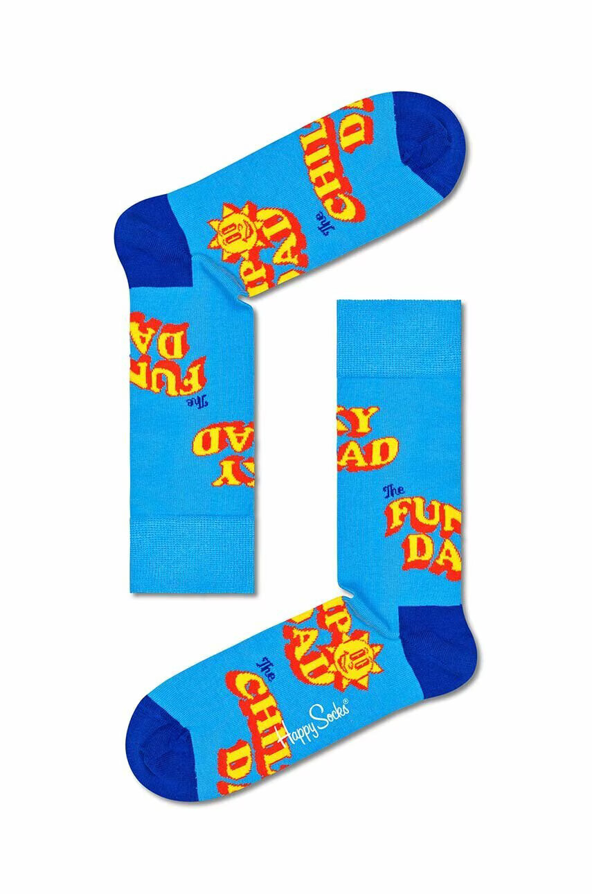 Happy Socks Чорапи Number One Dad в тюркоазено - Pepit.bg