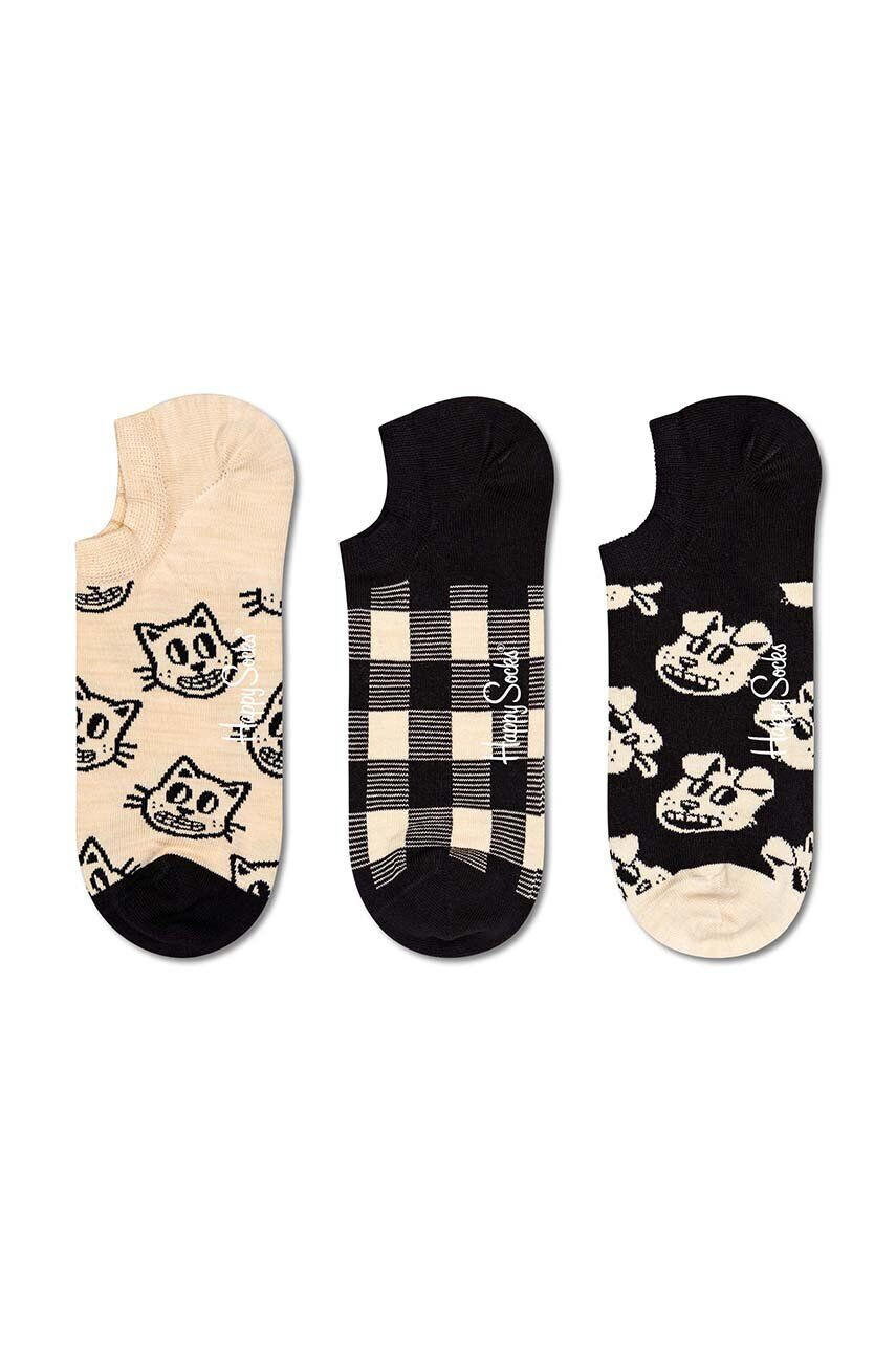 Happy Socks Чорапи Pets No Show Sock (3 чифта) - Pepit.bg