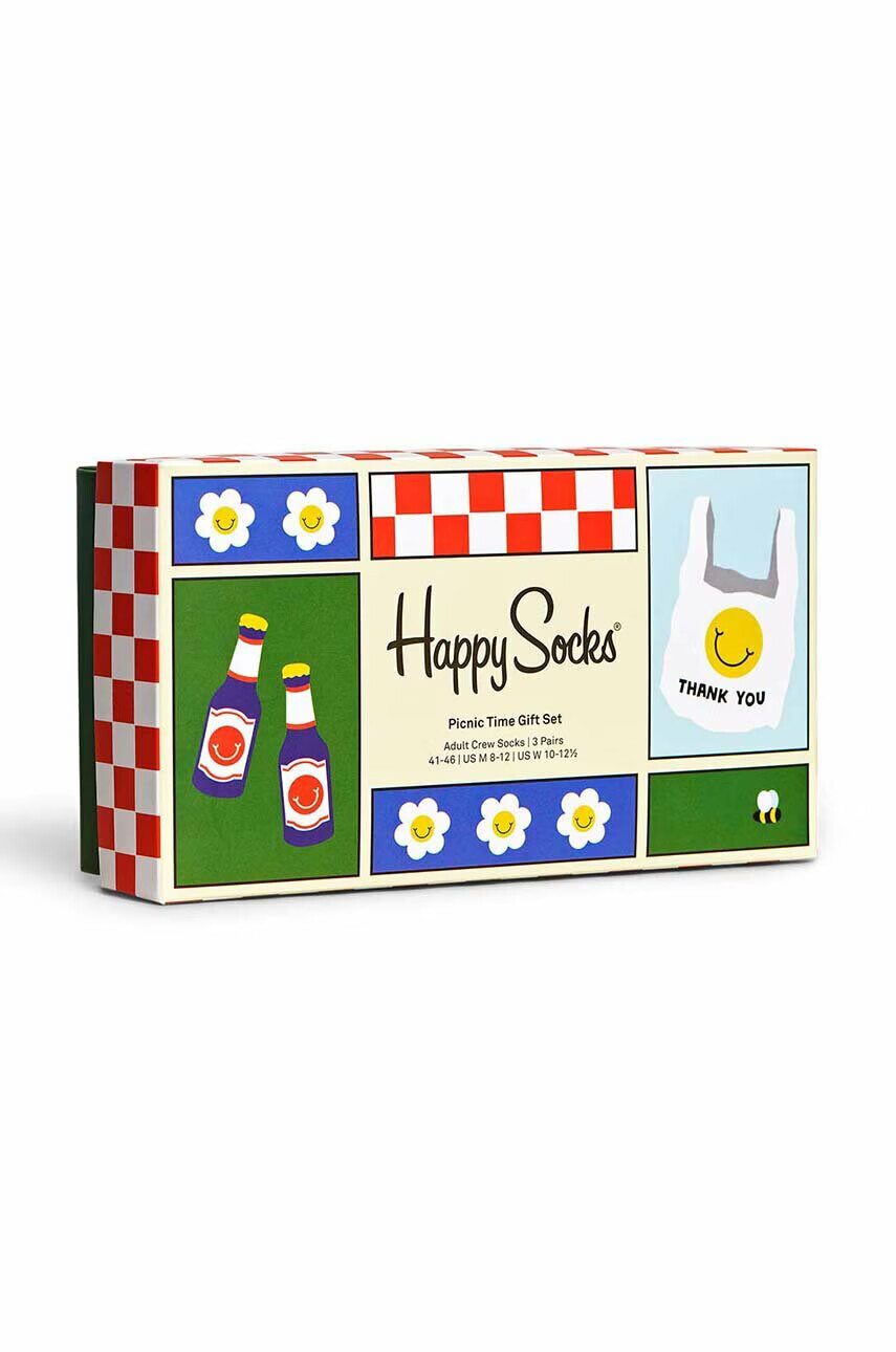 Happy Socks Чорапи Picnic Times (3 чифта) - Pepit.bg