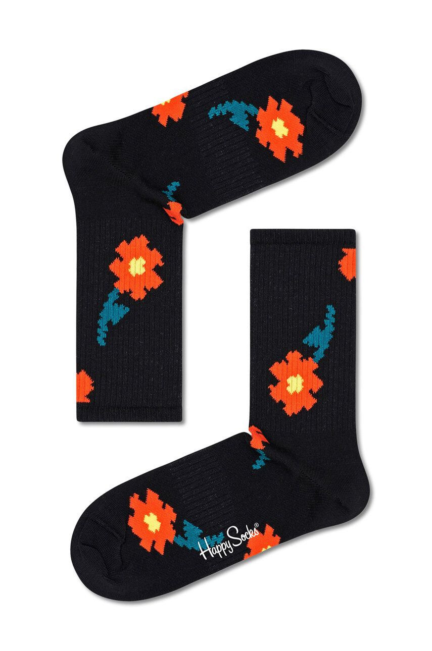 Happy Socks Чорапи Pixle Flower 3/4 Crew - Pepit.bg