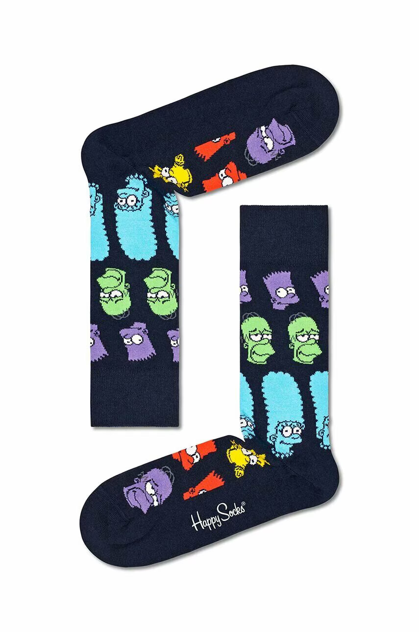 Happy Socks Чорапи Rainbow Family в тъмносиньо - Pepit.bg
