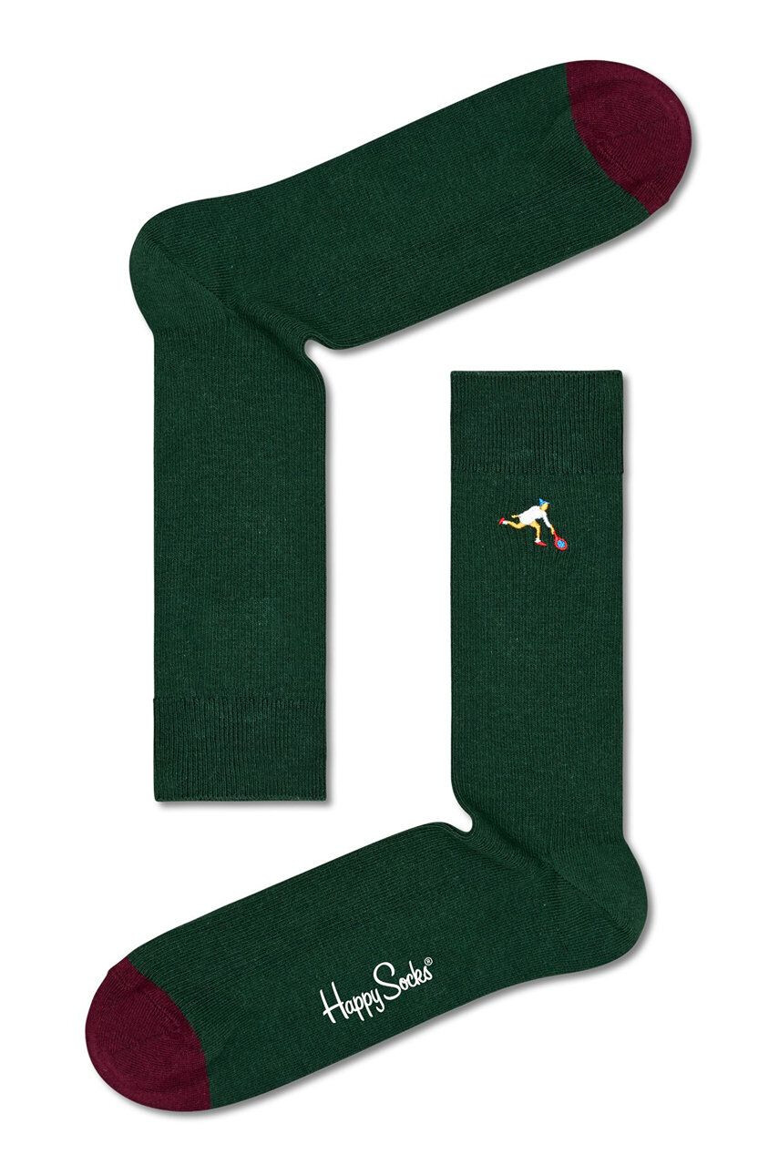 Happy Socks Чорапи Ribbed Embroidery Game - Pepit.bg