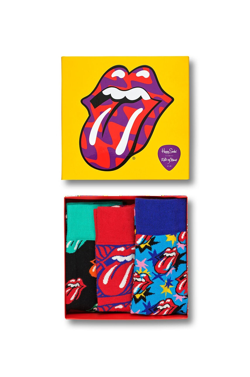 Happy Socks Чорапи Rolling Stones (3-бройки) - Pepit.bg