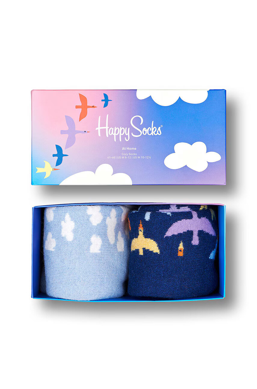 Happy Socks Чорапи с вълна Cozy Sock At Home (2 чифта) - Pepit.bg