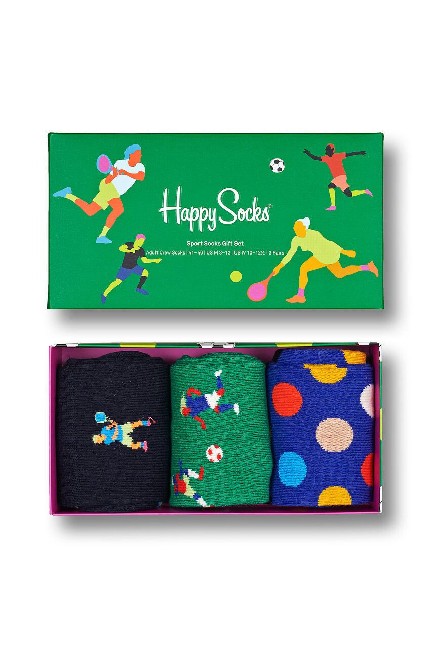 Happy Socks Чорапи Sports Socks Gift Set (3 чифта) - Pepit.bg