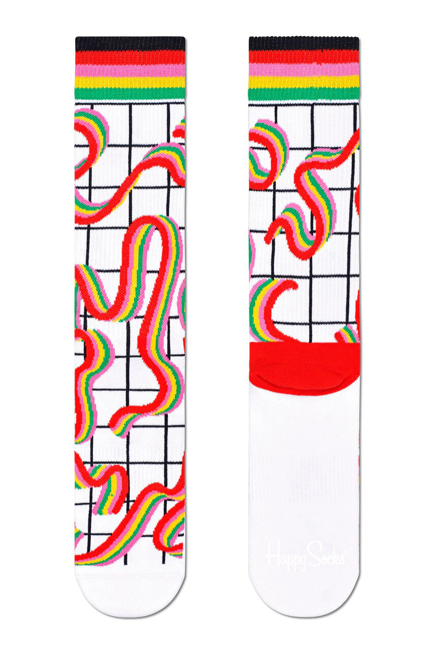 Happy Socks Чорапи Squiggly Rainbow Crew - Pepit.bg