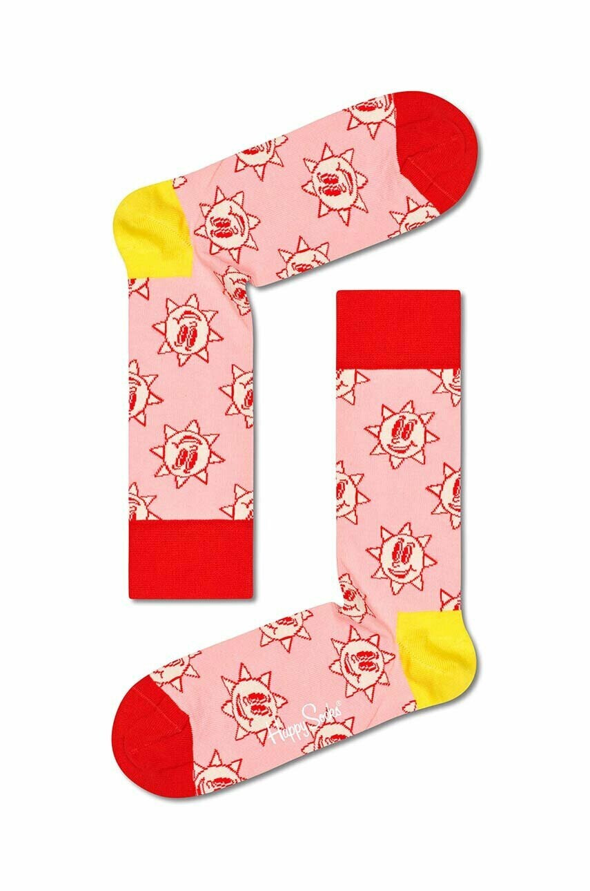 Happy Socks Чорапи Sunny Day в розово - Pepit.bg