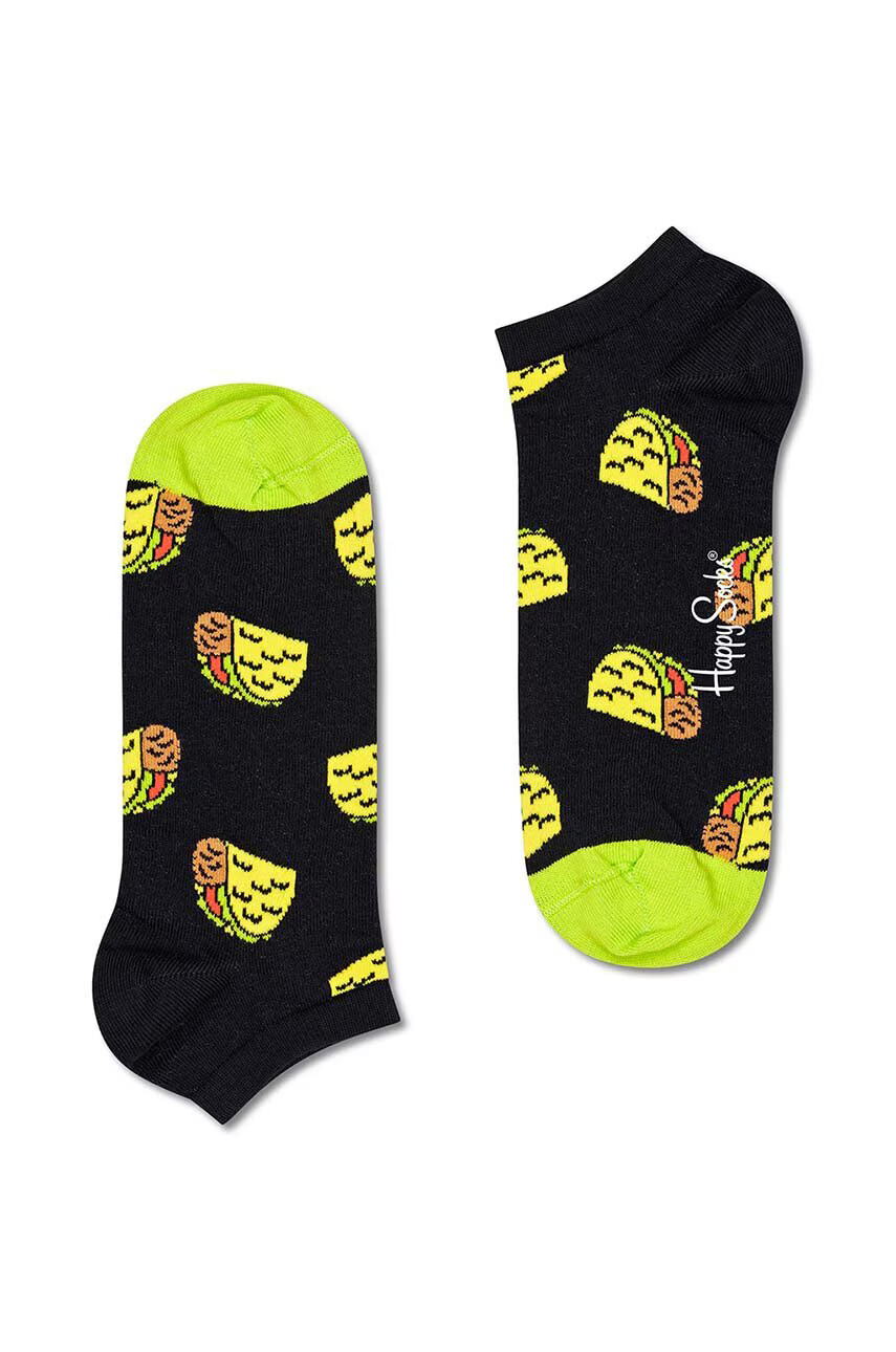 Happy Socks Чорапи Taco Low Sock в черно - Pepit.bg