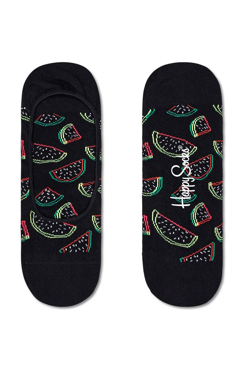 Happy Socks Чорапи Watermelon Liner мъжки в черно - Pepit.bg