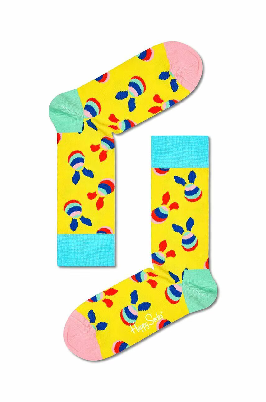 Happy Socks Чорапи What Came First в жълто - Pepit.bg
