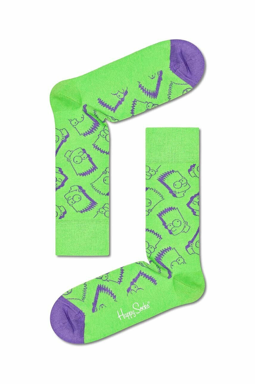 Happy Socks Чорапи X SIMPSONS в зелено - Pepit.bg