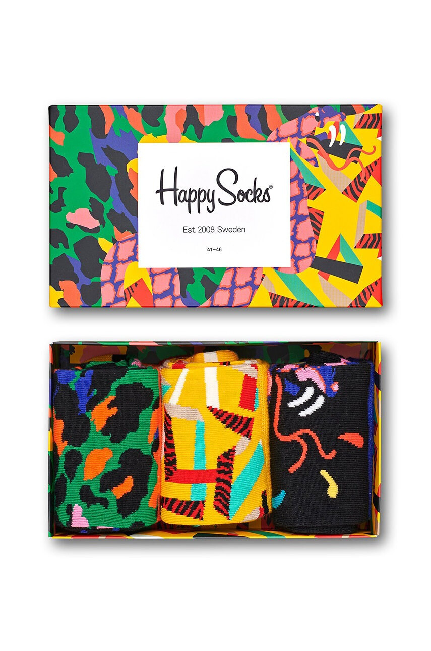 Happy Socks Чорапки Abstract Animal (3-бройки) - Pepit.bg