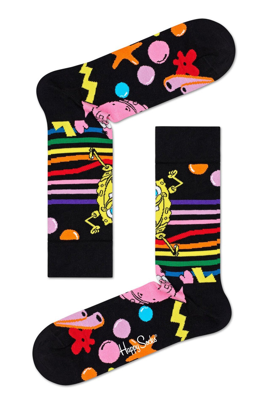 Happy Socks Чорапки Bubble In Paradise x Sponge Bob - Pepit.bg