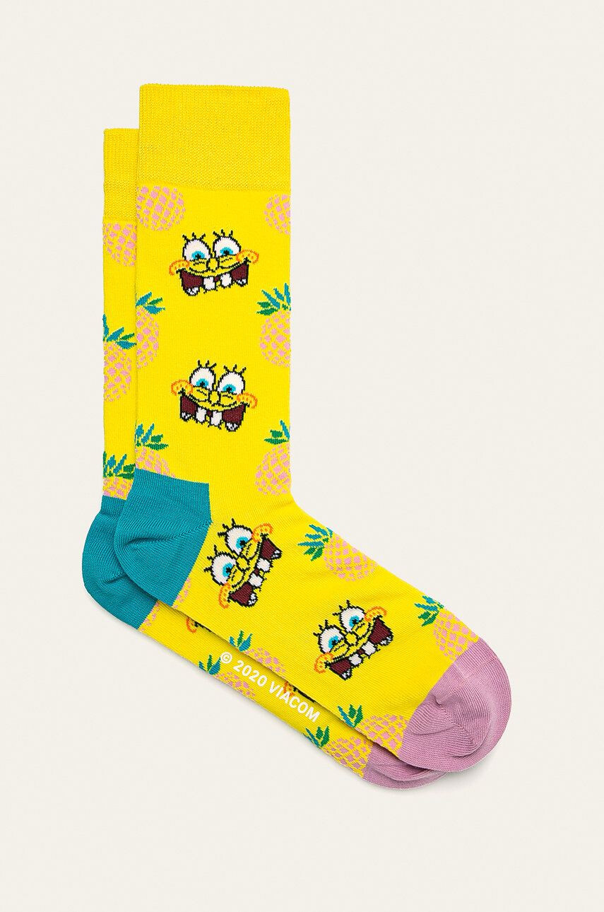 Happy Socks Чорапки Fineapple Suprise x Sponge Bob - Pepit.bg