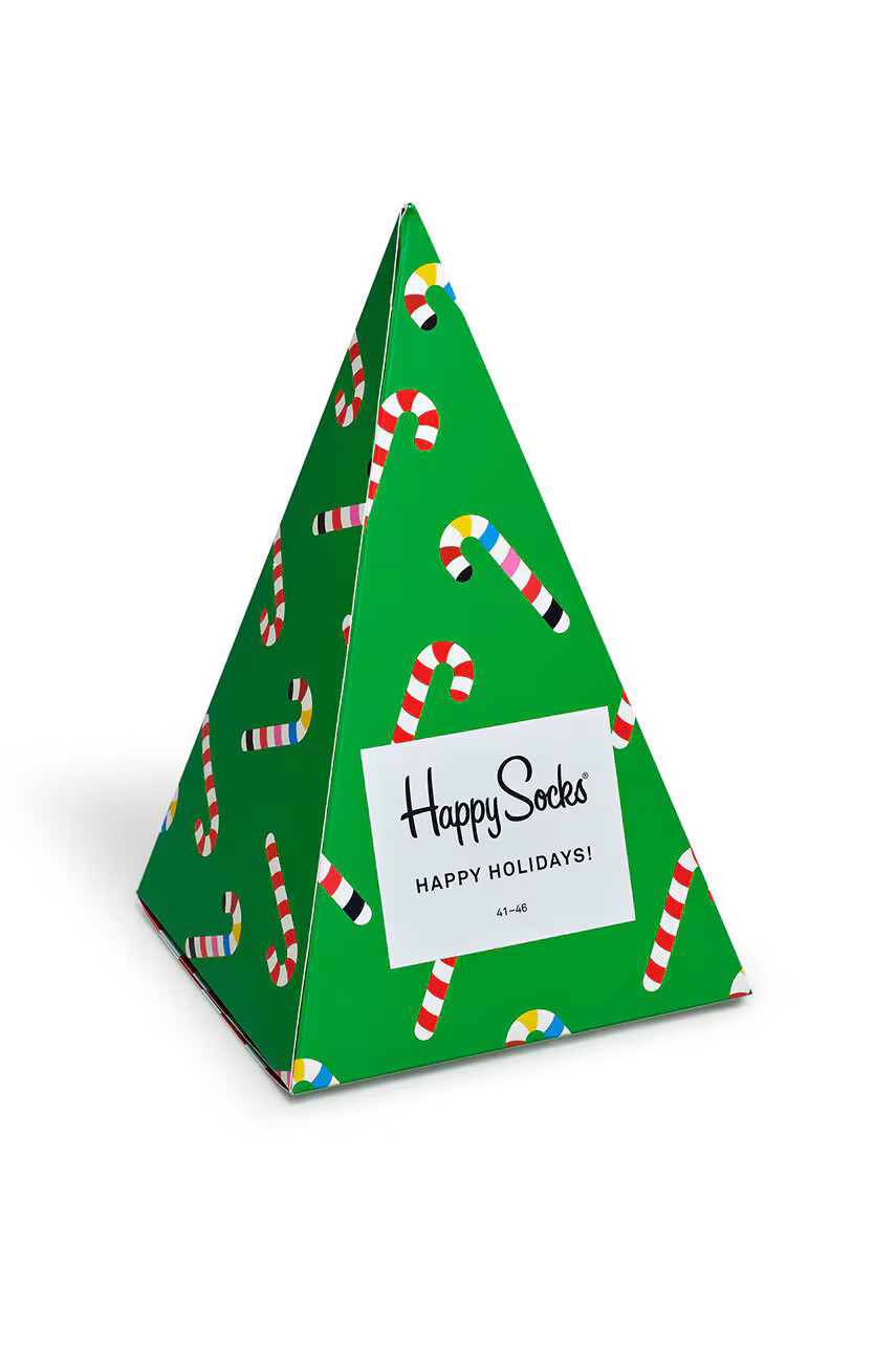 Happy Socks Чорапки Holiday Tree Gift Box (3-бройки) - Pepit.bg