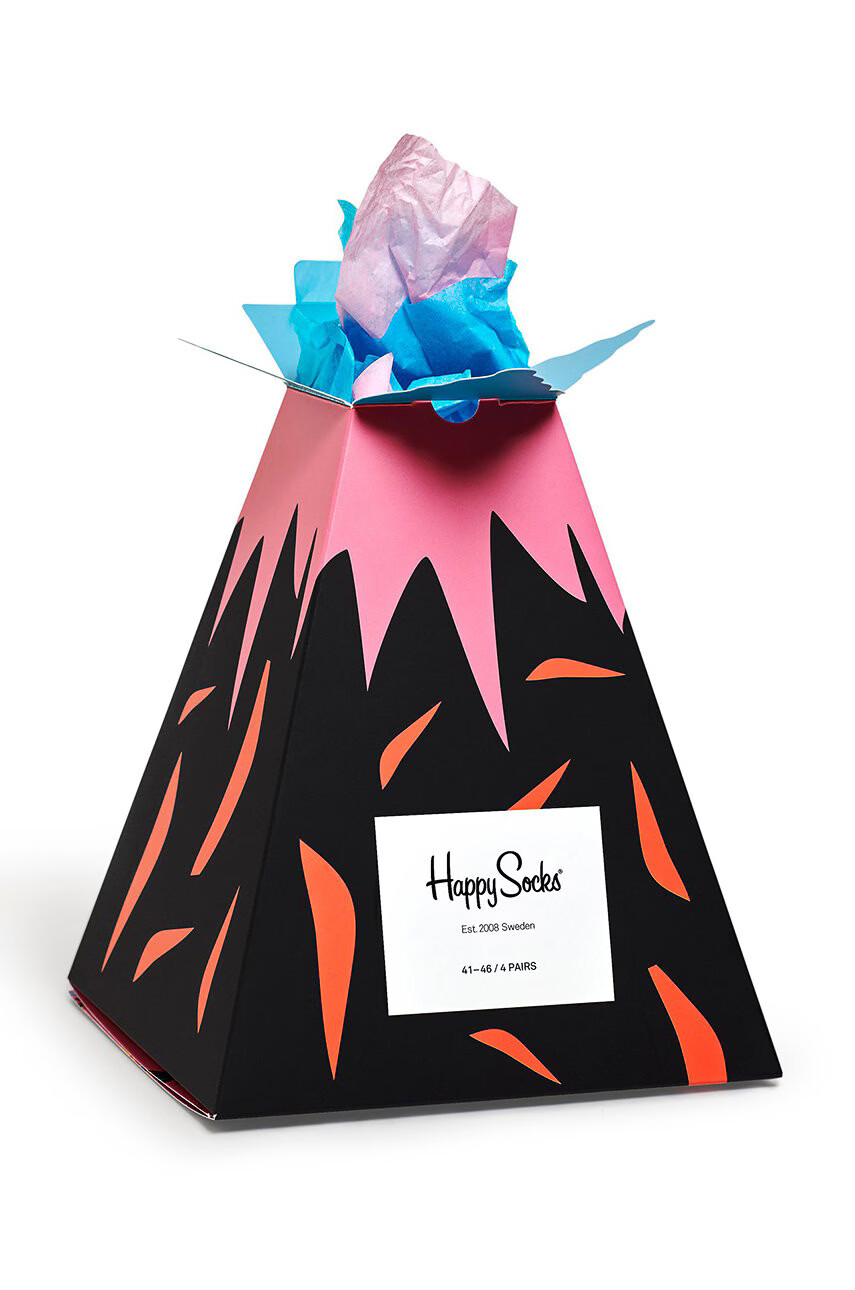 Happy Socks Чорапки Volcano Gift Box (4 бройки) - Pepit.bg