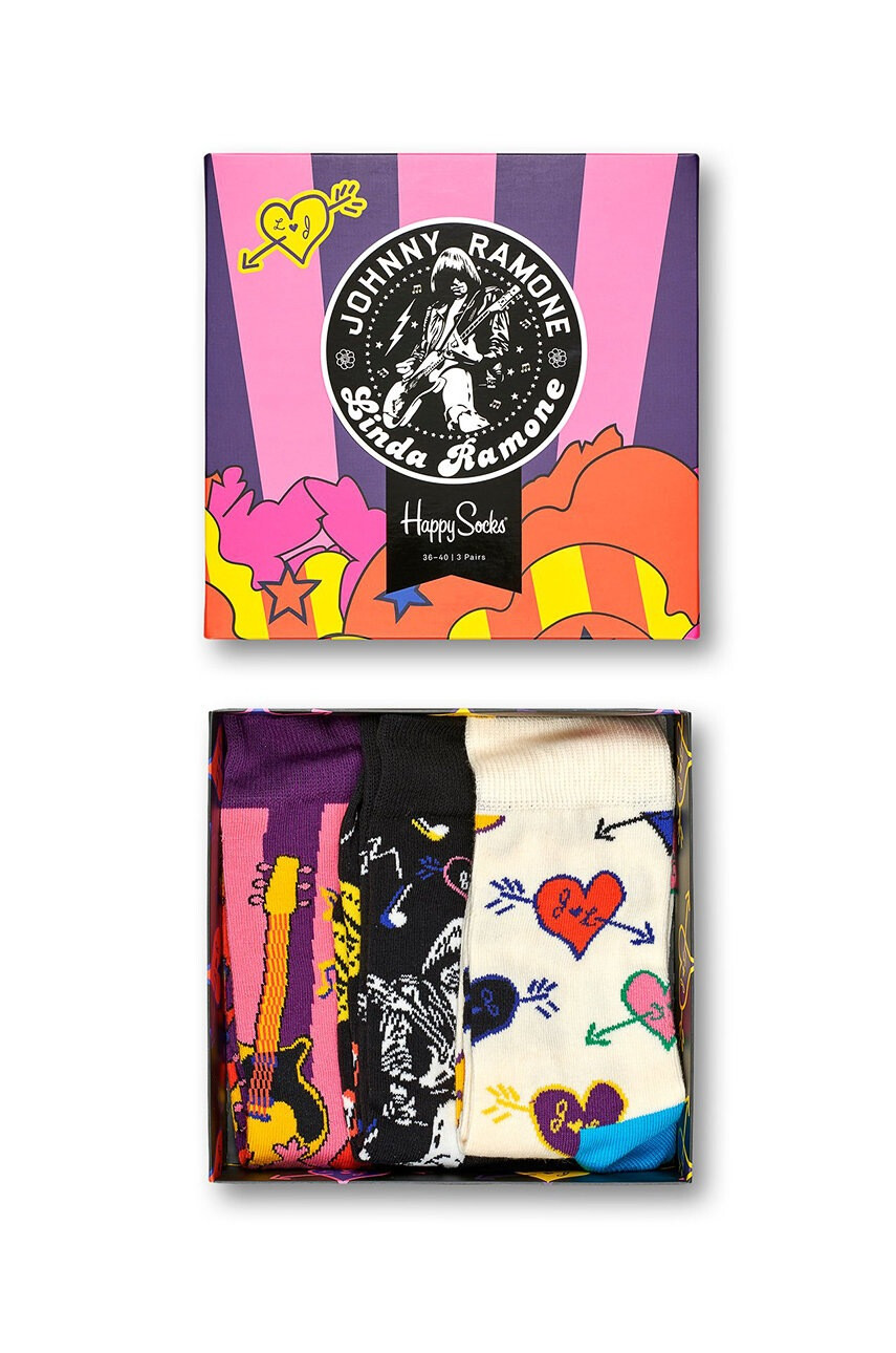 Happy Socks Чорапки x Linda&Johnny Ramone - Pepit.bg