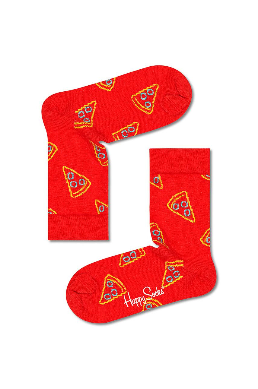 Happy Socks Детски чорапи в червено - Pepit.bg