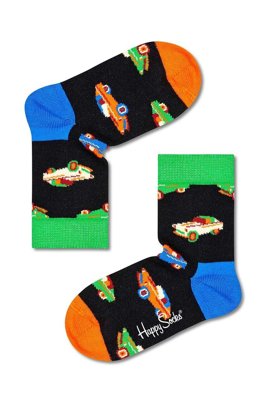 Happy Socks Детски чорапи в черно - Pepit.bg