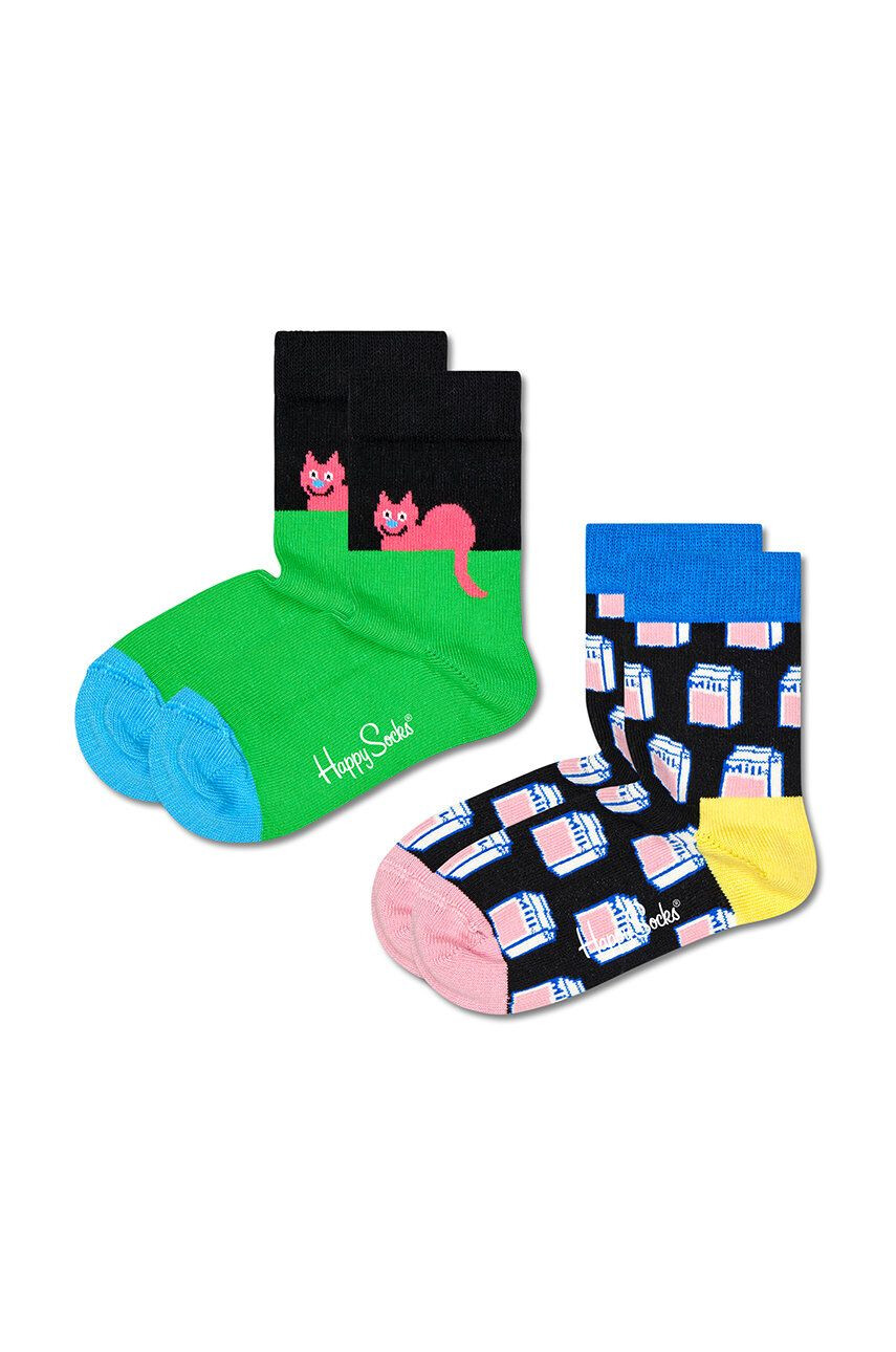 Happy Socks Детски чорапи 2-pack - Pepit.bg