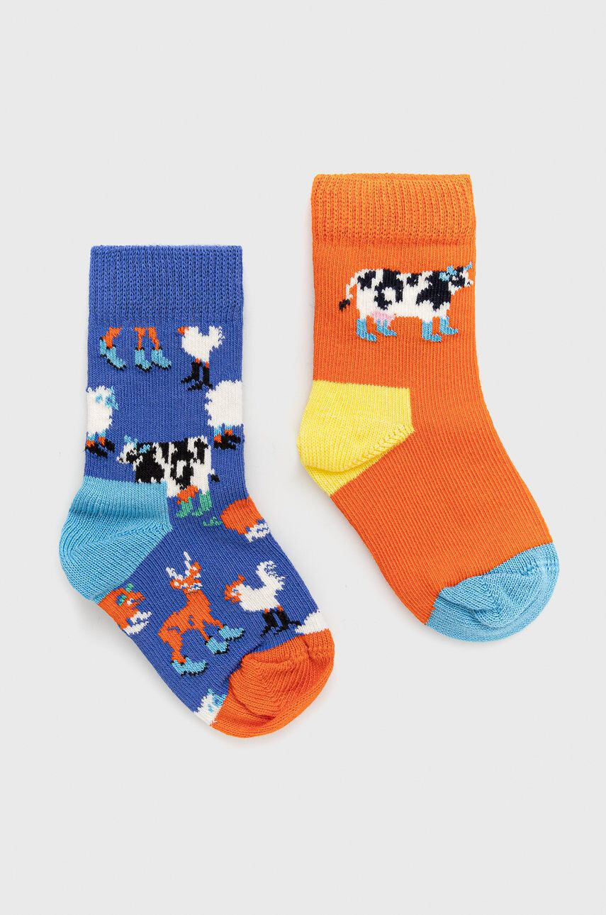 Happy Socks Детски чорапи Farmlife (2 чифта) - Pepit.bg