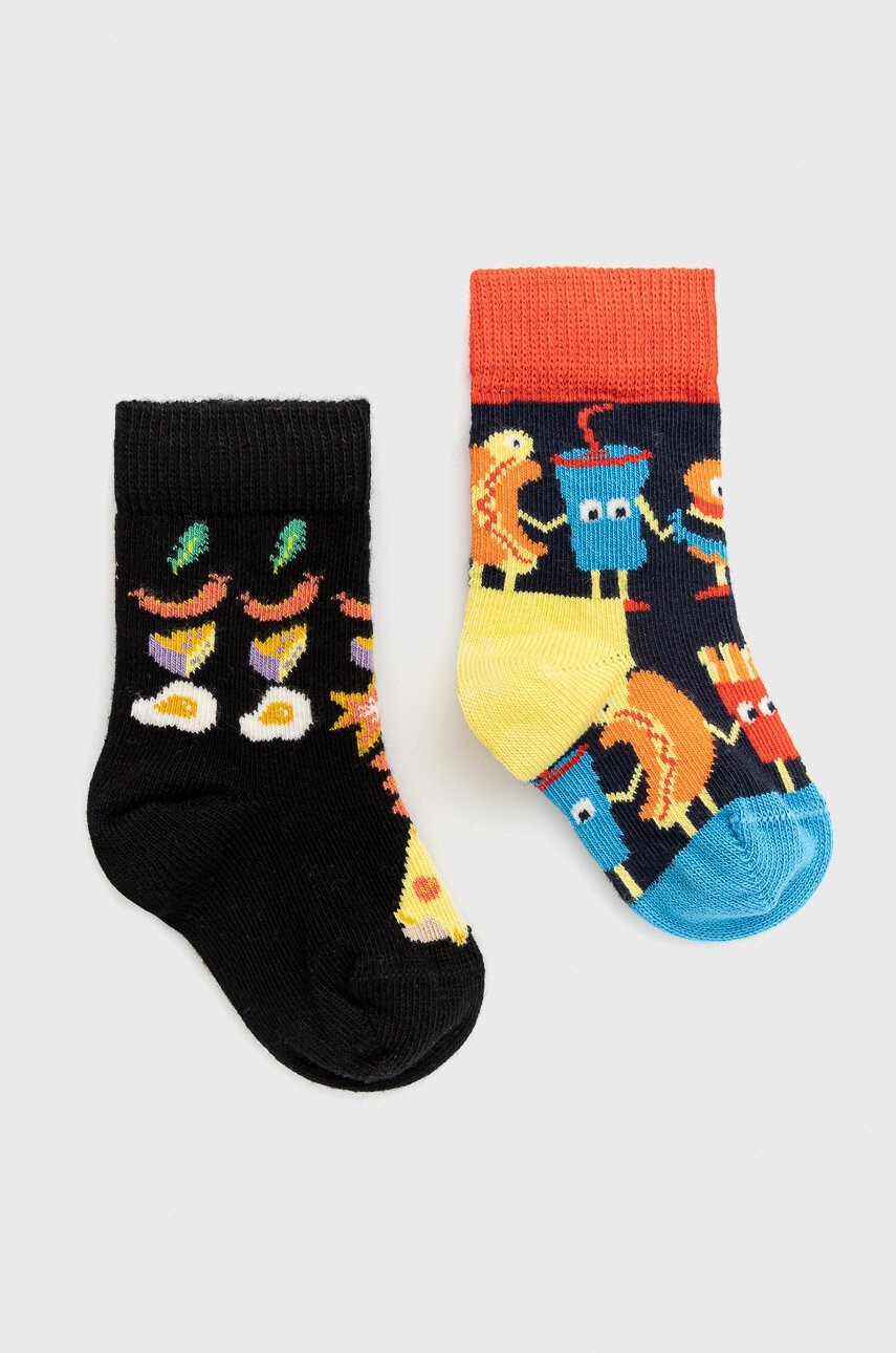 Happy Socks Детски чорапи Food Friends (2 чифта) - Pepit.bg