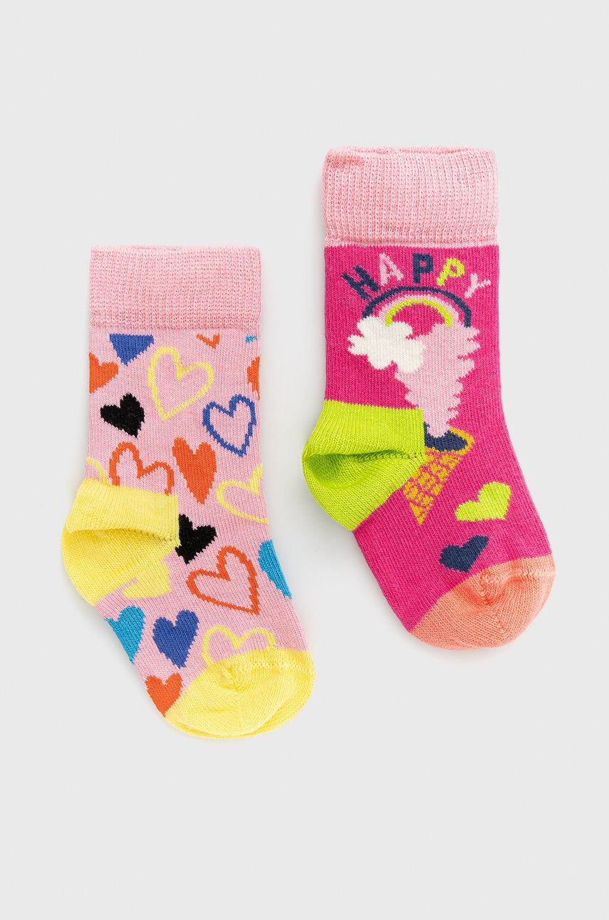 Happy Socks Детски чорапи Happy Love (2 чифта) - Pepit.bg