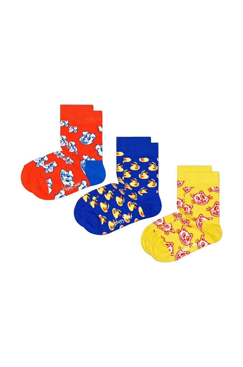 Happy Socks Детски чорапи Kids Animal (3 чифта) - Pepit.bg