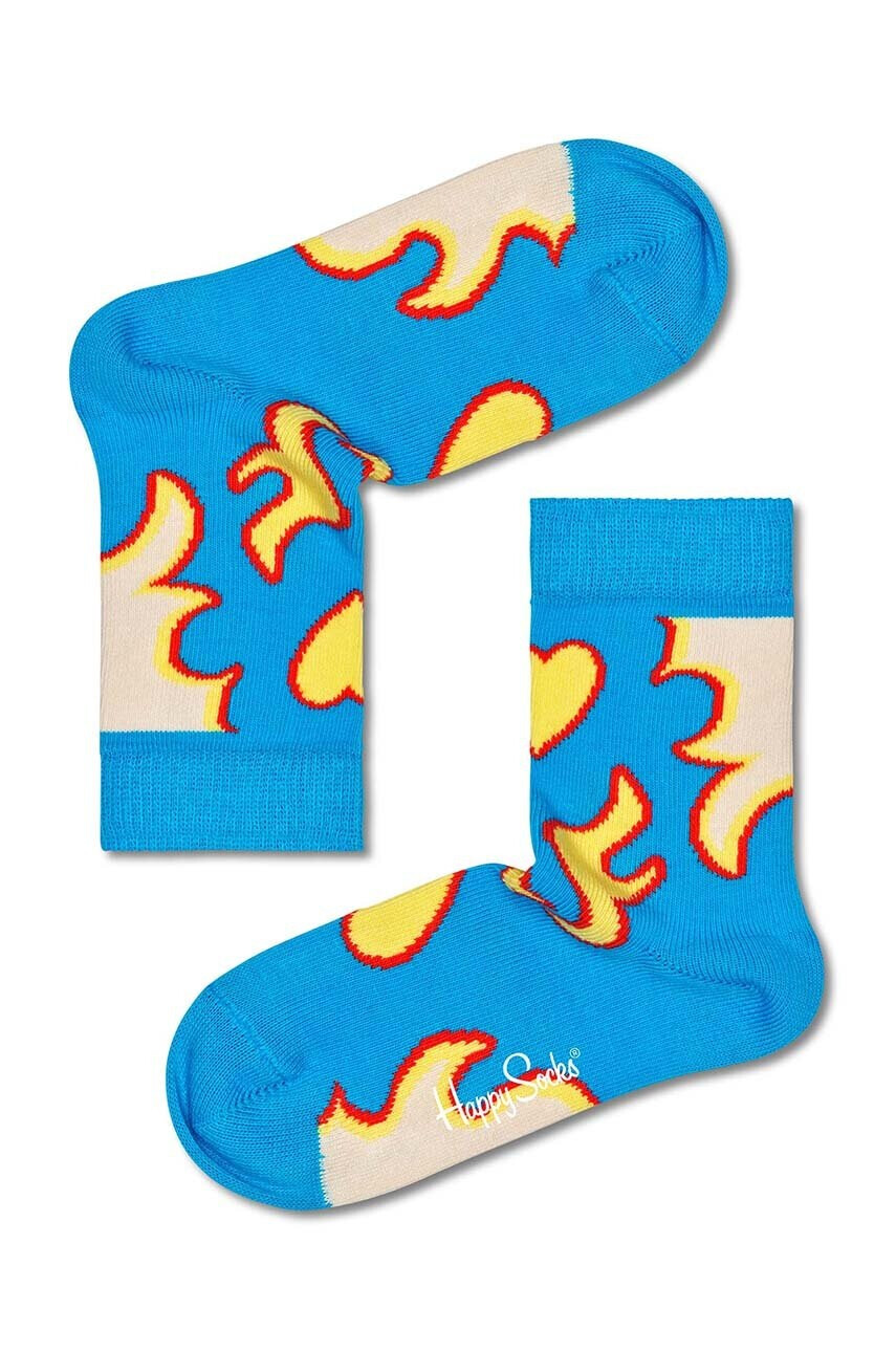 Happy Socks Детски чорапи Kids Bling It в синьо - Pepit.bg