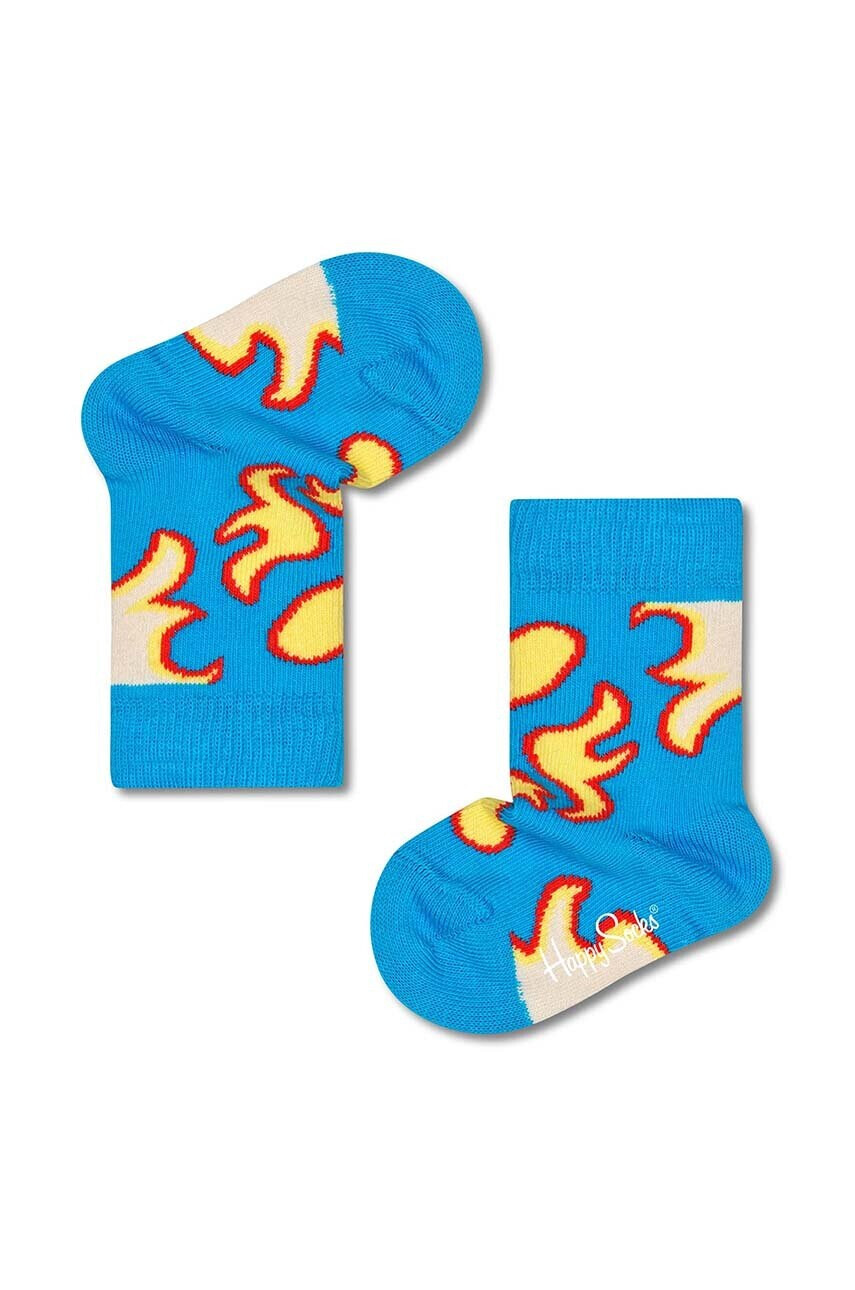 Happy Socks Детски чорапи Kids Bling It в синьо - Pepit.bg