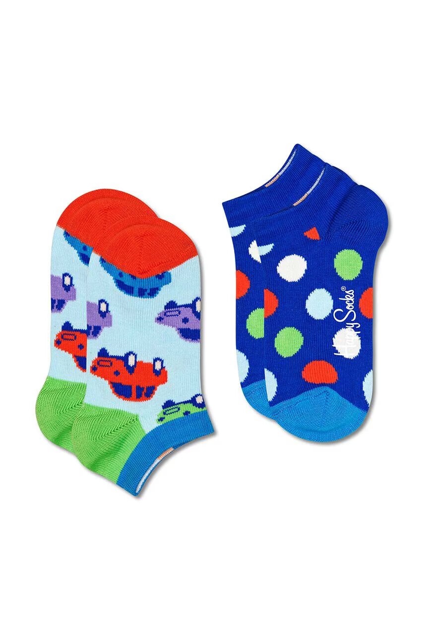 Happy Socks Детски чорапи Kids Car (2 чифта) в синьо - Pepit.bg
