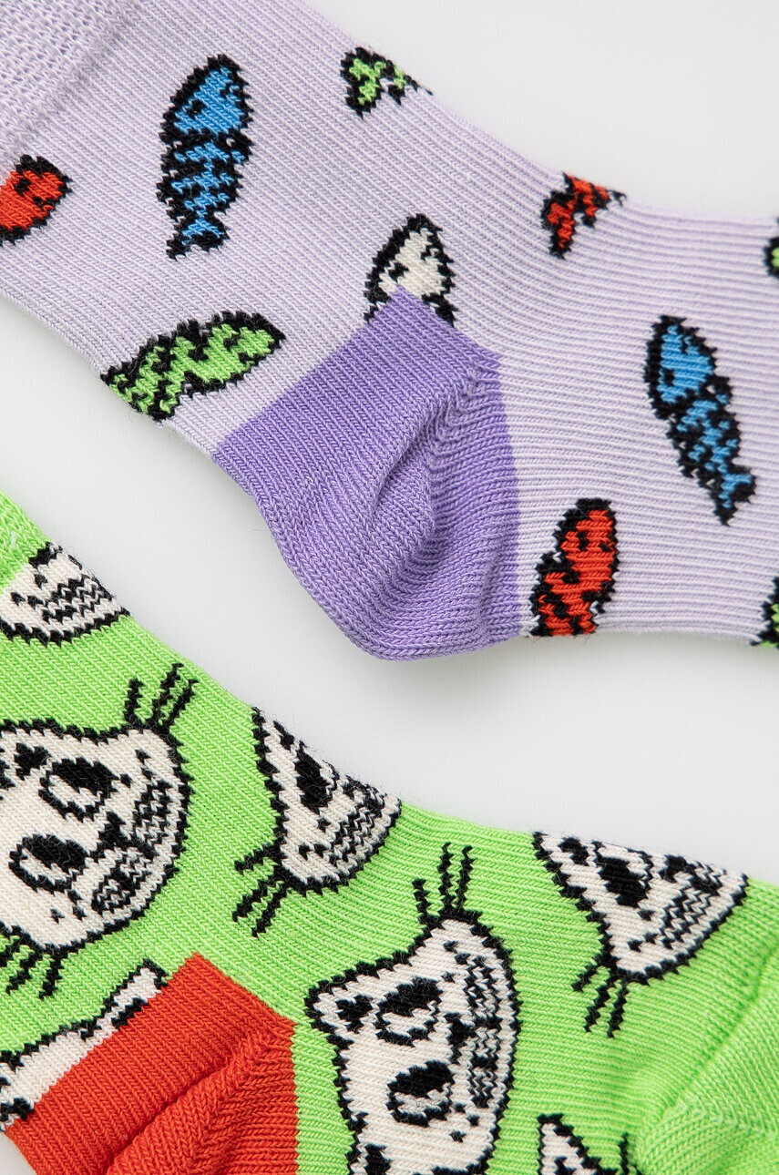 Happy Socks Детски чорапи Kids Cat and Fish (2 чифта) - Pepit.bg
