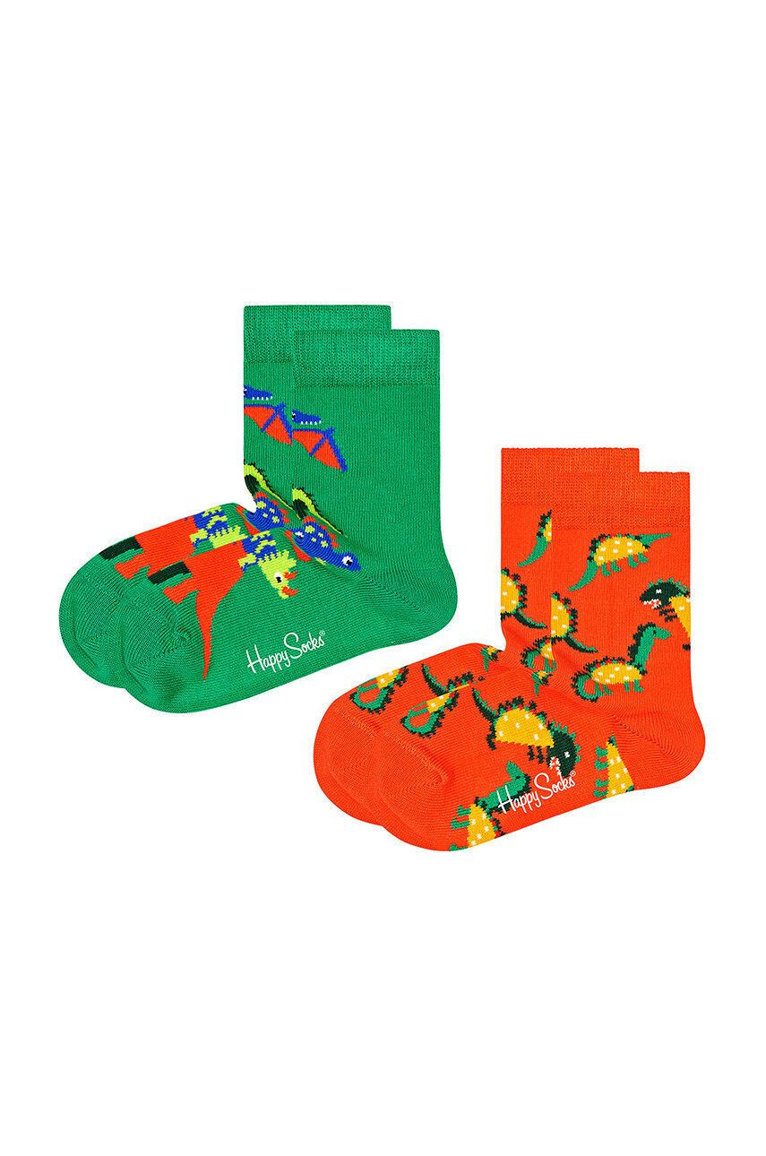 Happy Socks Детски чорапи Kids Dinos (2 чифта) - Pepit.bg