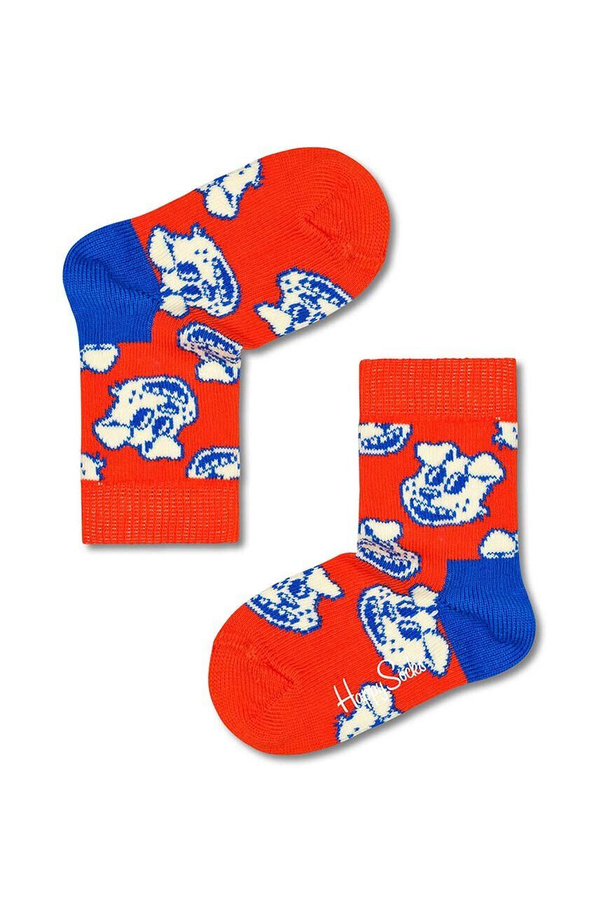 Happy Socks Детски чорапи Kids Dog в червено - Pepit.bg