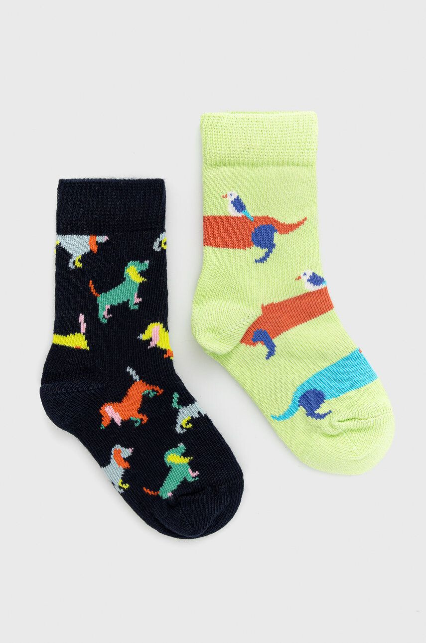 Happy Socks Детски чорапи Kids Dogs (2 чифта) - Pepit.bg