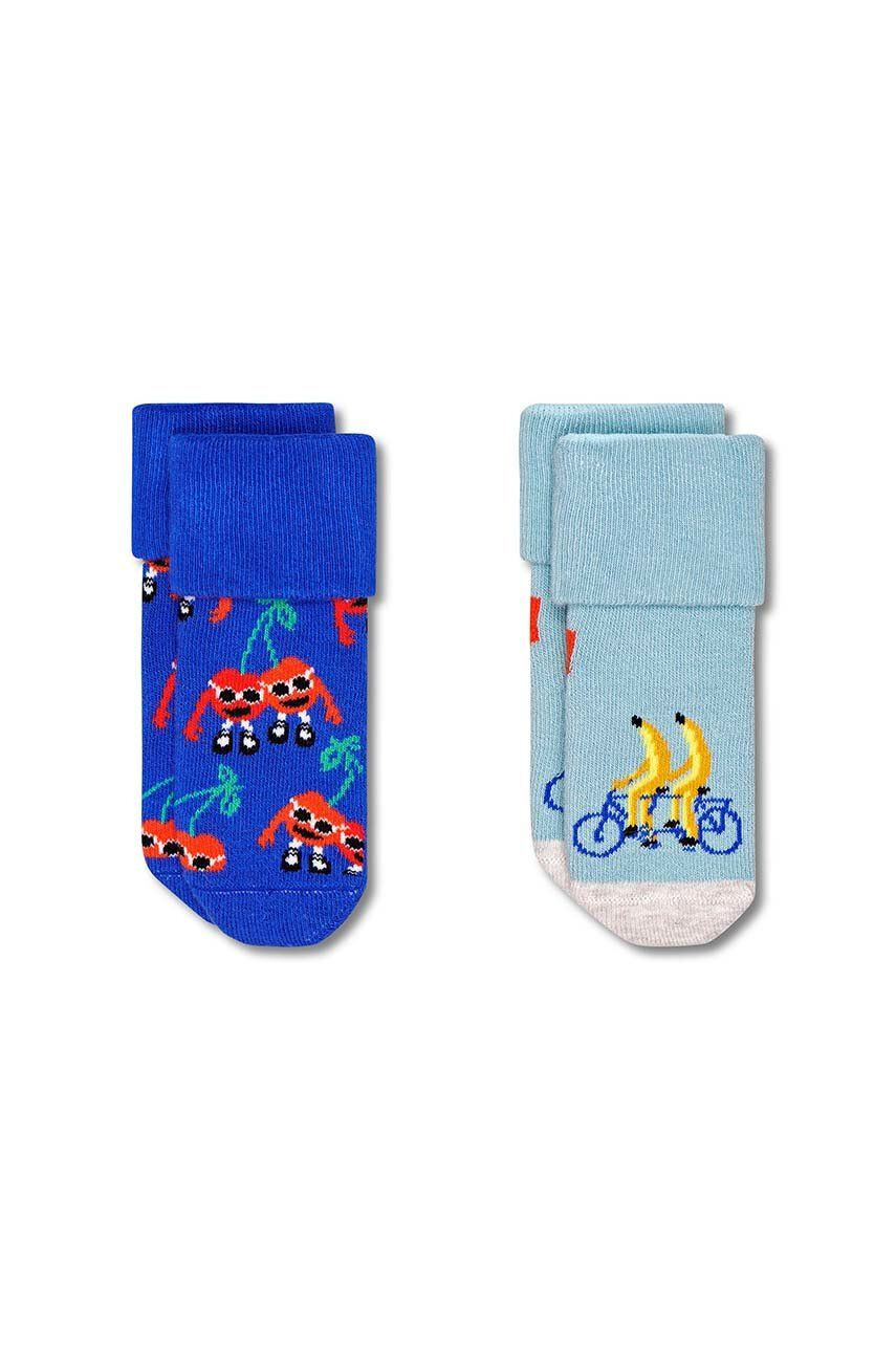 Happy Socks Детски чорапи Kids Fruit Mates (2 чифта) - Pepit.bg