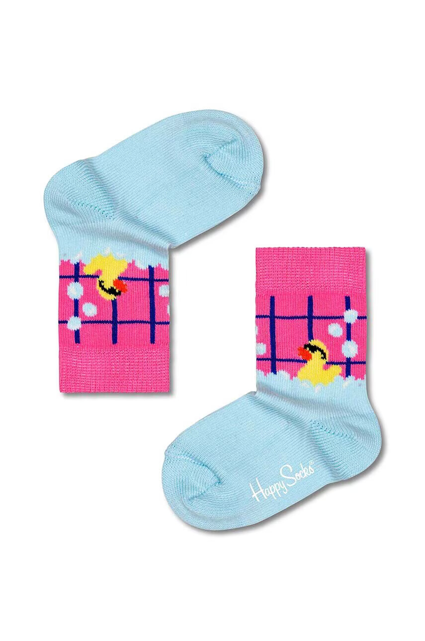 Happy Socks Детски чорапи Kids Rubberduck Bath в синьо - Pepit.bg