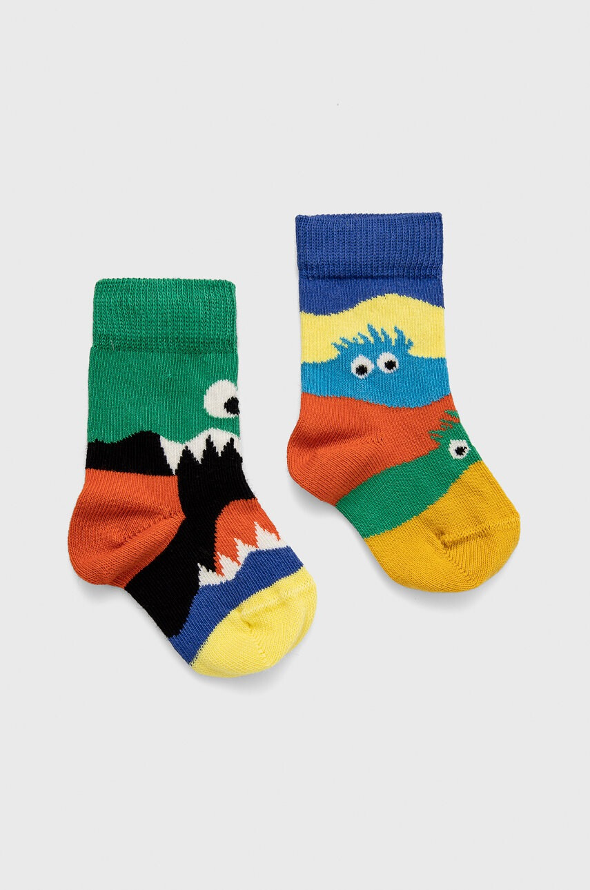 Happy Socks Детски чорапи Monsters (2 чифта) - Pepit.bg
