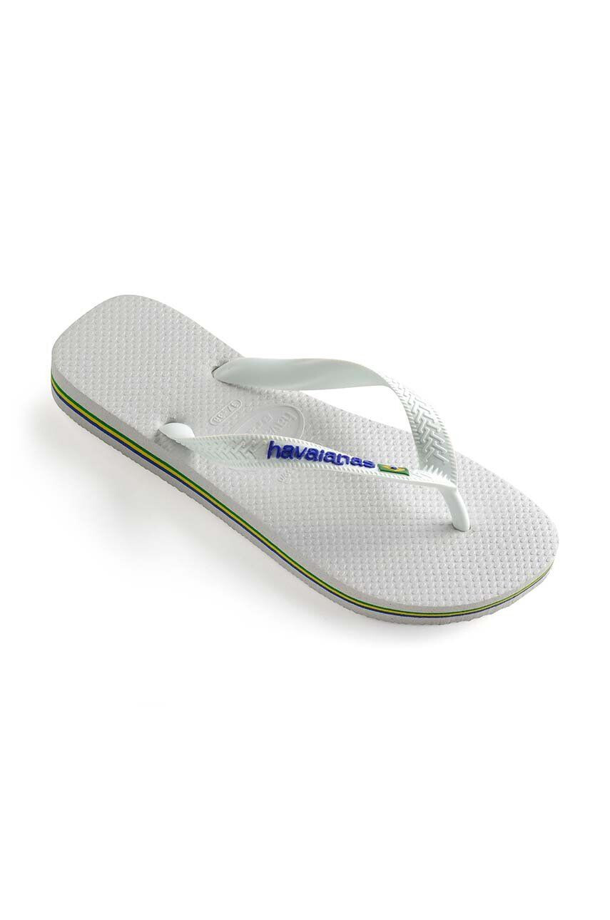 Havaianas Детски джапанки BRASIL LOGO в бяло - Pepit.bg