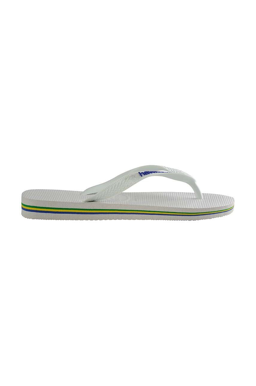 Havaianas Детски джапанки BRASIL LOGO в бяло - Pepit.bg