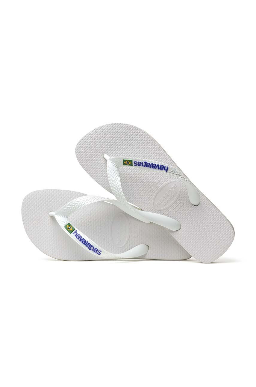 Havaianas Детски джапанки BRASIL LOGO в бяло - Pepit.bg