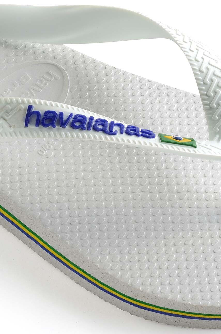 Havaianas Детски джапанки BRASIL LOGO в бяло - Pepit.bg